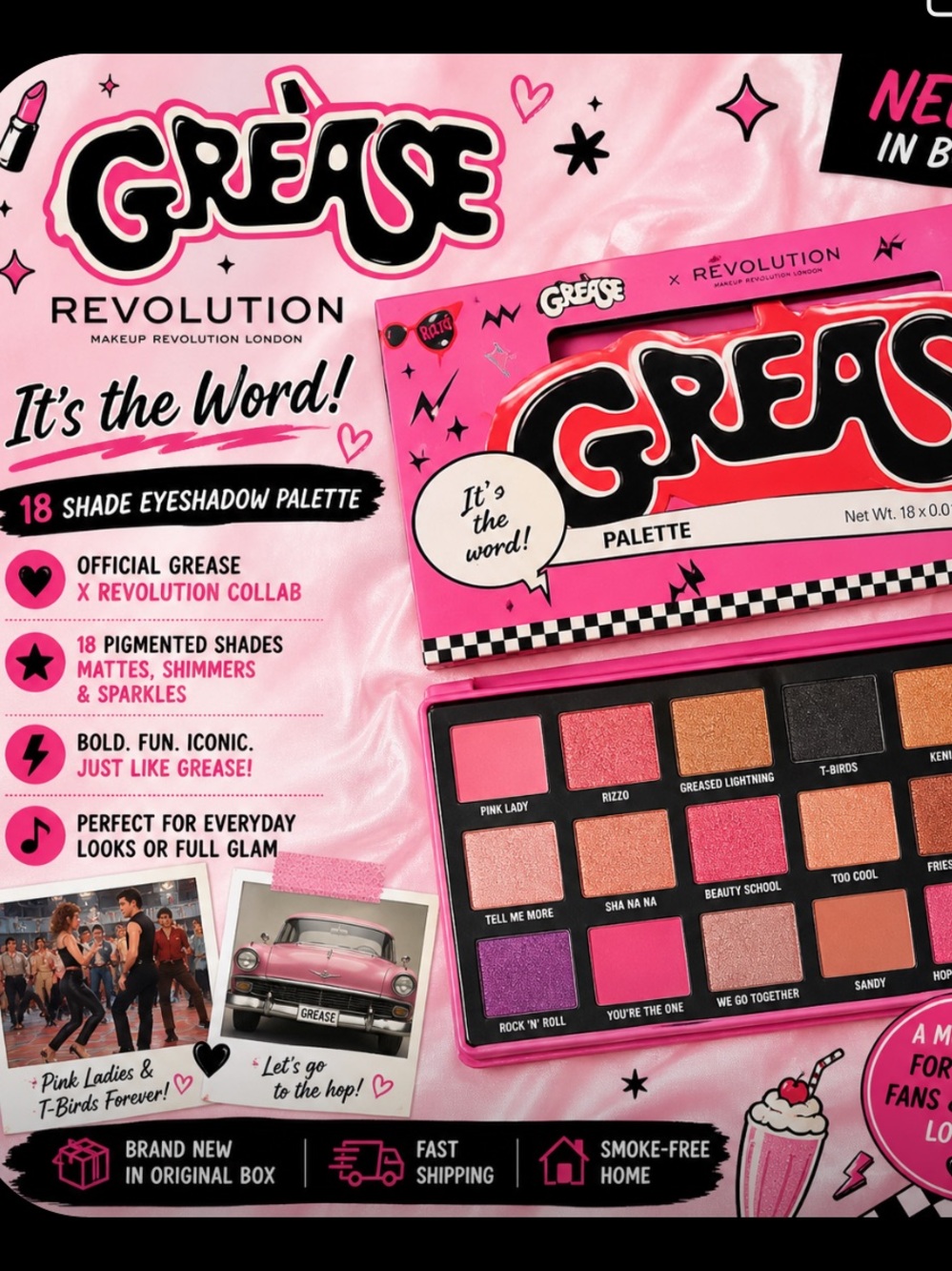 Grease x Revolution “It’s the Word” Eyeshadow Palette
